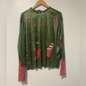 Halloween Zombie Costume Top - One Size